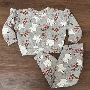 Jessica Simpson Gray Ghost and Floral Set